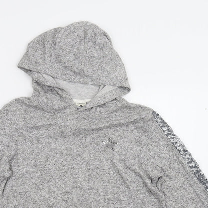 F&F Girls Grey   Pullover Hoodie Size 13-14 Years