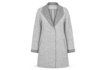 Paraphrase Womens Grey   Overcoat Coat Size M