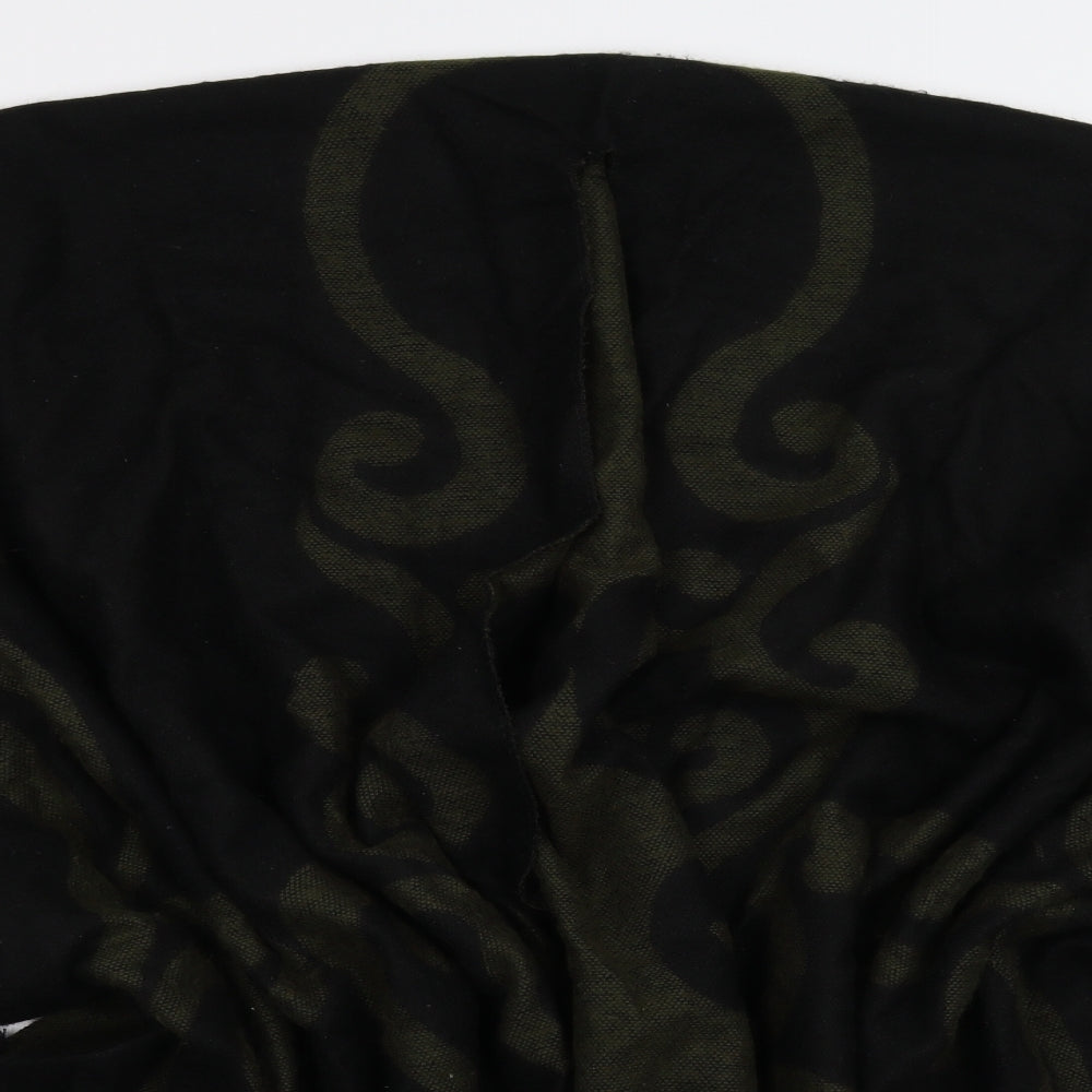 Forum Womens Black Geometric Knit Cape Jumper One Size