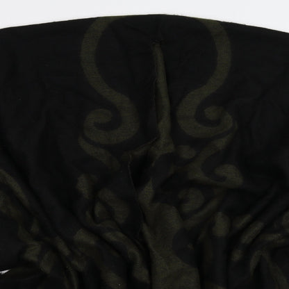Forum Womens Black Geometric Knit Cape Jumper One Size