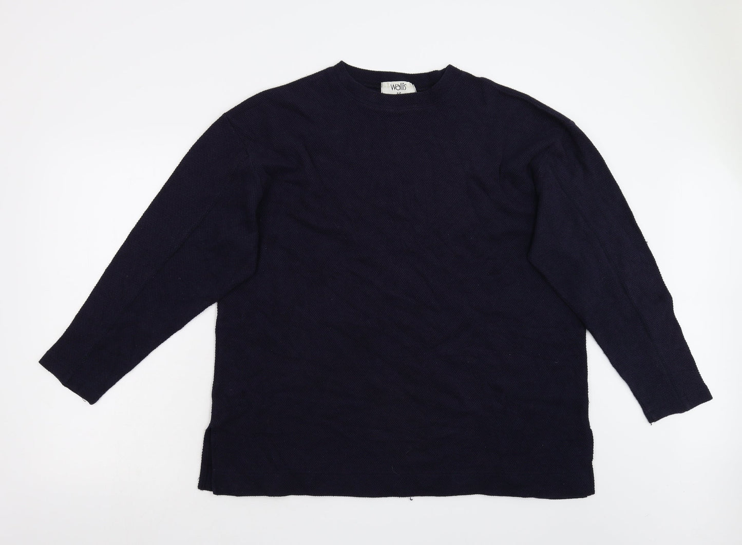Womens UK Size 12 Wallis Blue Basic T-Shirt