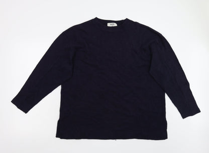 Womens UK Size 12 Wallis Blue Basic T-Shirt