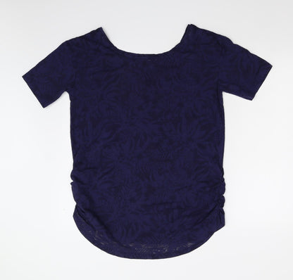 Womens UK Size 10 NEXT Blue Basic T-Shirt