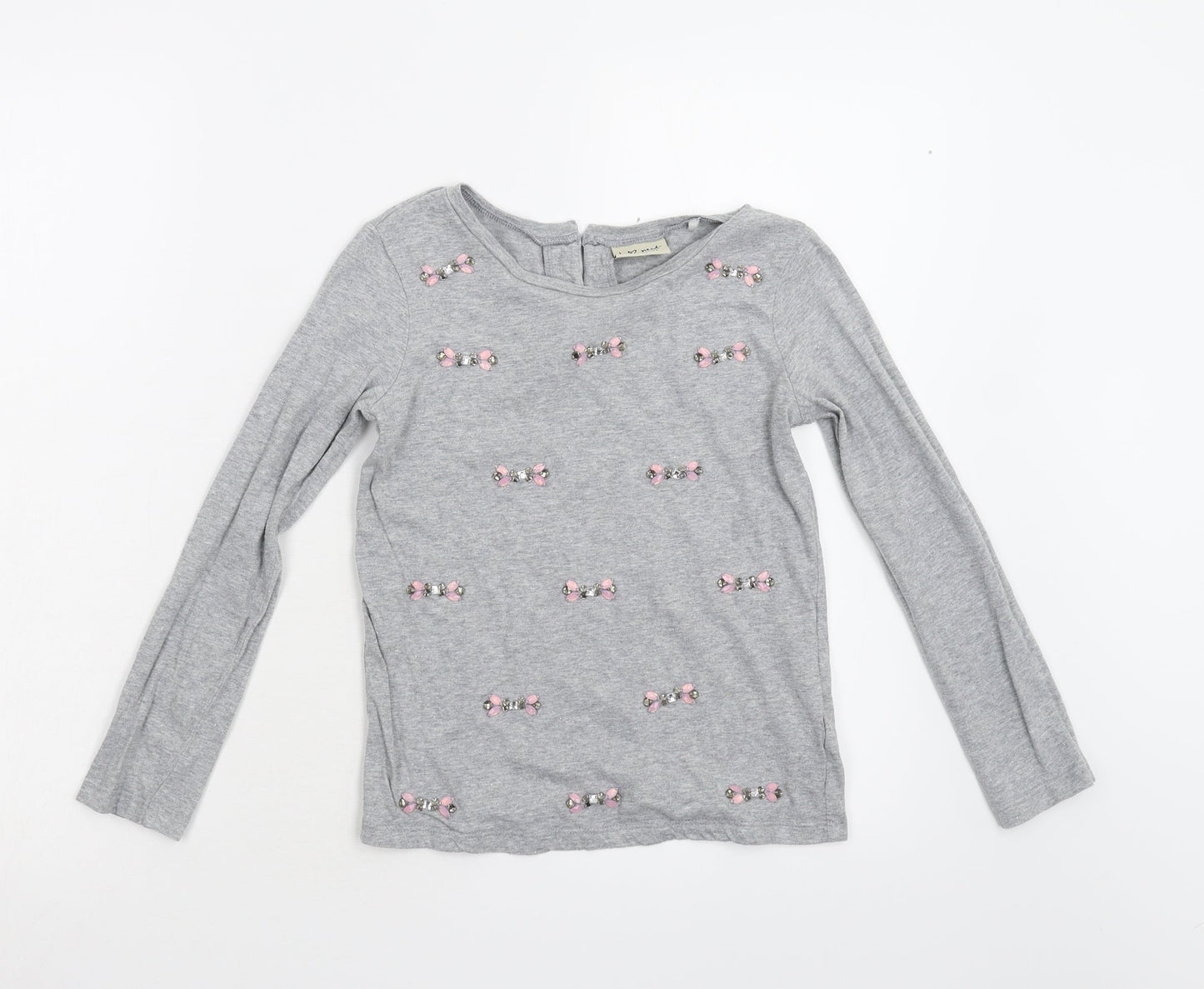 NEXT Girls Grey   Basic Polo Size 8 Years