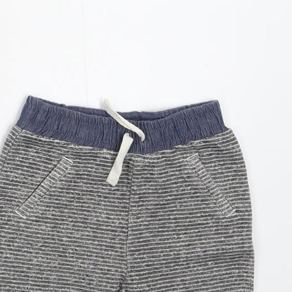 NEXT Baby Grey Striped  Sweatpants Leggings Size 0-3 Months