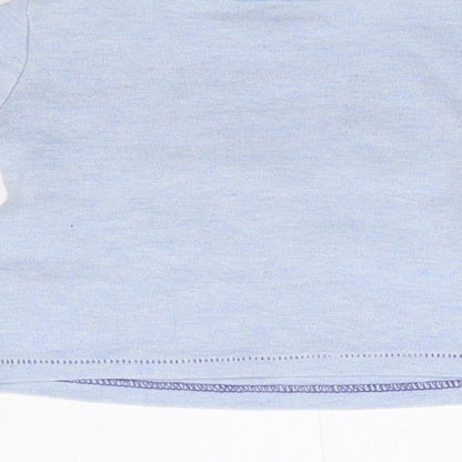 Brand and care label for F&F Baby Blue Basic Polo, size 0-3, Months