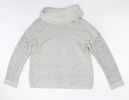 Peacocks Womens Grey   Pullover Jumper Size M