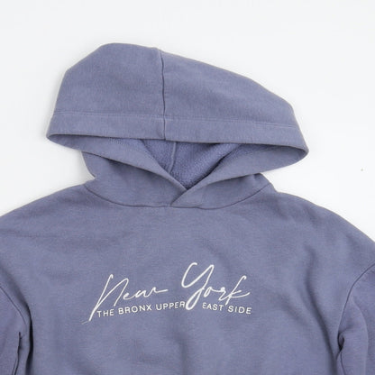 New Look Girls Blue   Pullover Hoodie Size 10-11 Years