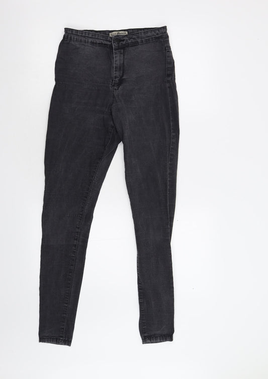 Primark Womens Black  Denim Skinny Jeans Size 8 L27 in
