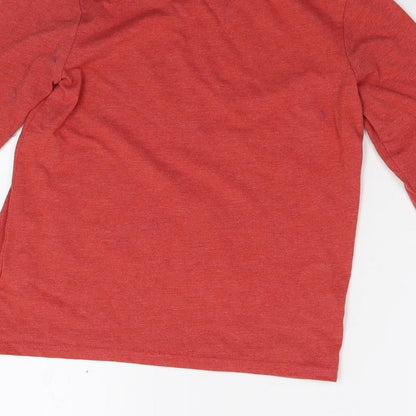 Womens UK Size 8 NEXT Red Basic T-Shirt
