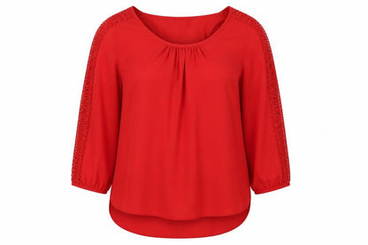 Womens UK Size S Wallis Red Basic Blouse
