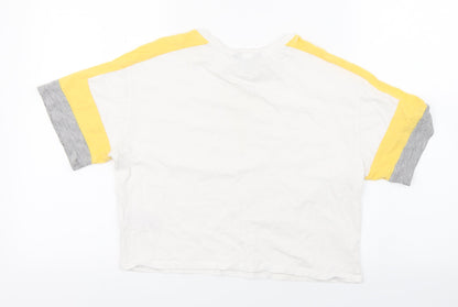 New Look Girls White   Cropped T-Shirt Size 12-13 Years