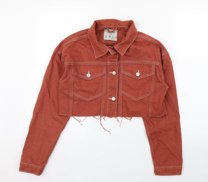 New Look Womens Beige  Denim Jacket  Size 10