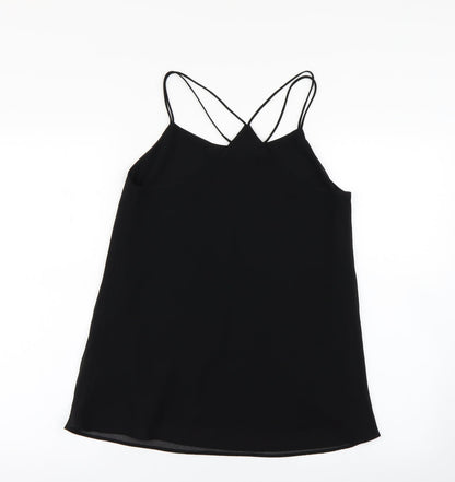 Womens UK Size 10 Quiz Black Basic Blouse