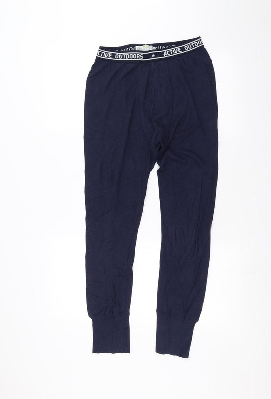 St Micheal Mens Blue   Trousers  Size M L25 in