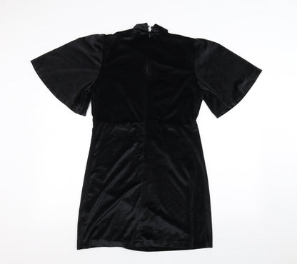 Cherry Paris Womens Black   T-Shirt Dress  Size S