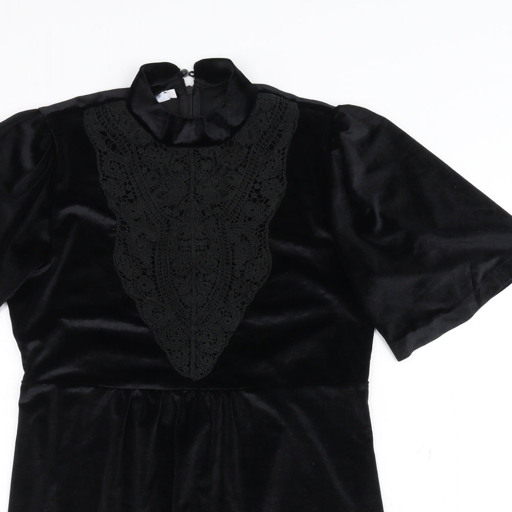 Cherry Paris Womens Black   T-Shirt Dress  Size S