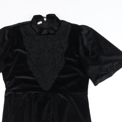 Cherry Paris Womens Black   T-Shirt Dress  Size S