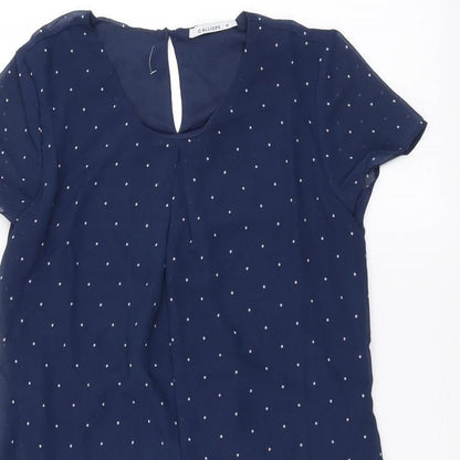 Womens UK Size M Calliope Blue Basic T-Shirt