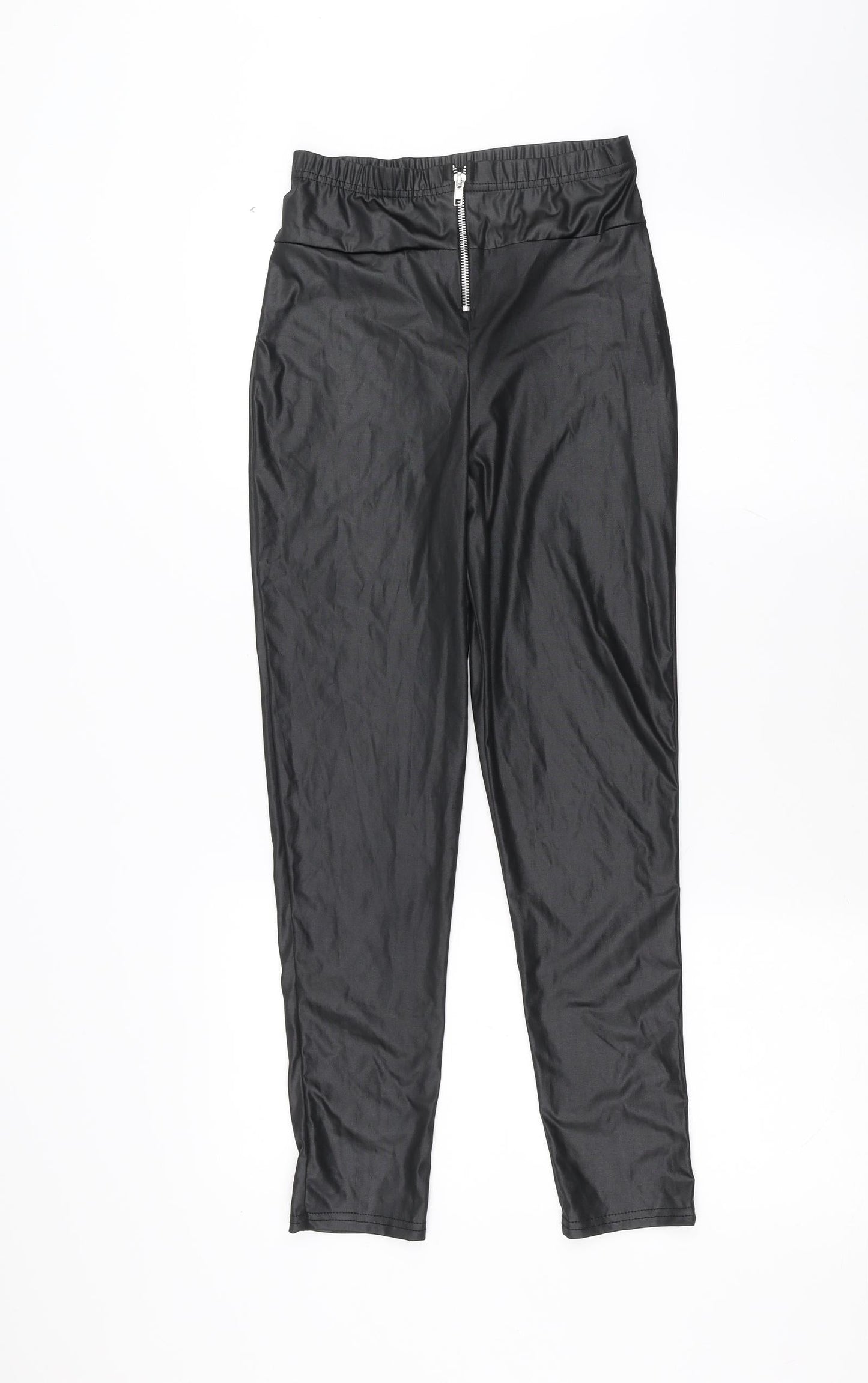 Womens UK Size 6 Boohoo Regular Fit  Black Trousers