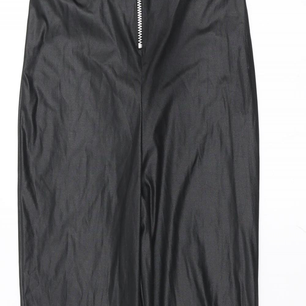 Womens UK Size 6 Boohoo Regular Fit  Black Trousers