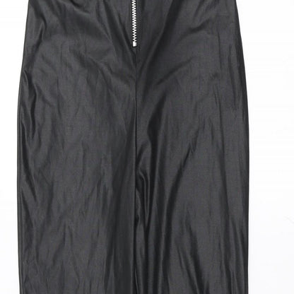 Womens UK Size 6 Boohoo Regular Fit  Black Trousers