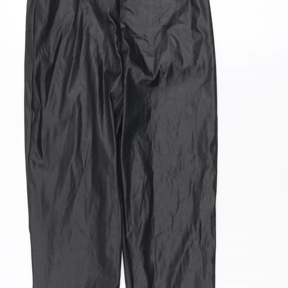 Womens UK Size 6 Boohoo Regular Fit  Black Trousers