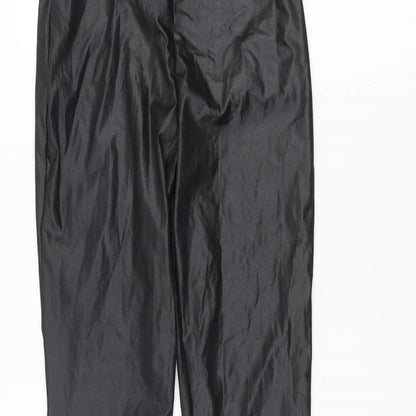 Womens UK Size 6 Boohoo Regular Fit  Black Trousers