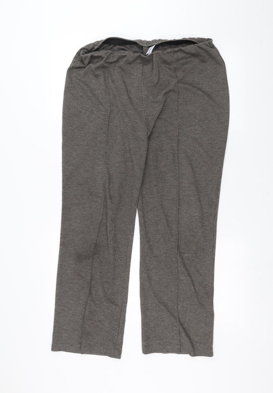 Bonmarché Womens Brown   Trousers  Size 16 L24 in