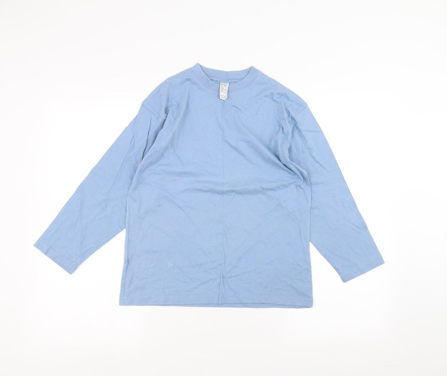 Preworn Girls Blue   Basic T-Shirt Size 9-10 Years