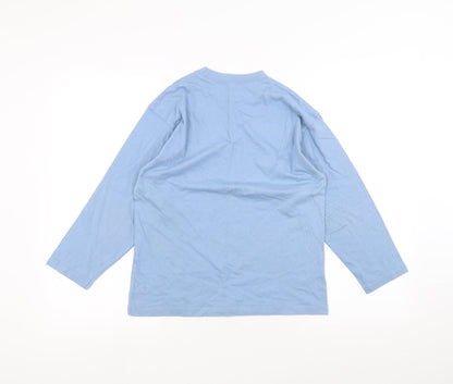 Preworn Girls Blue   Basic T-Shirt Size 9-10 Years