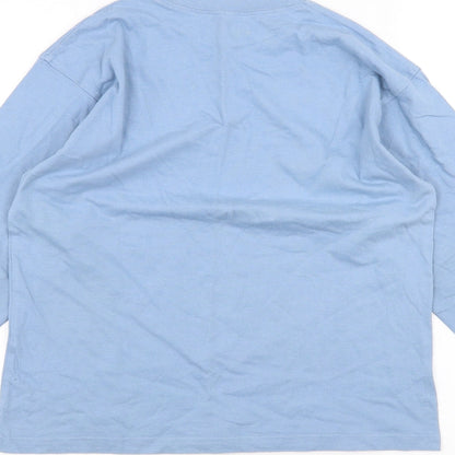 Preworn Girls Blue   Basic T-Shirt Size 9-10 Years