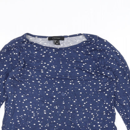 Womens UK Size 6 Atmosphere Blue Basic T-Shirt