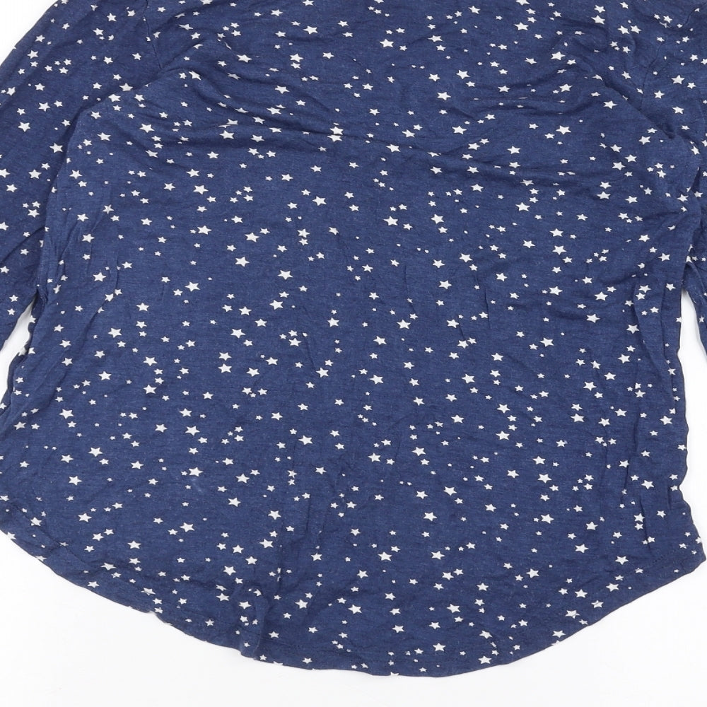Womens UK Size 6 Atmosphere Blue Basic T-Shirt