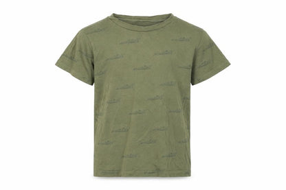 H&M Boys Green   Basic T-Shirt Size 6-7 Years
