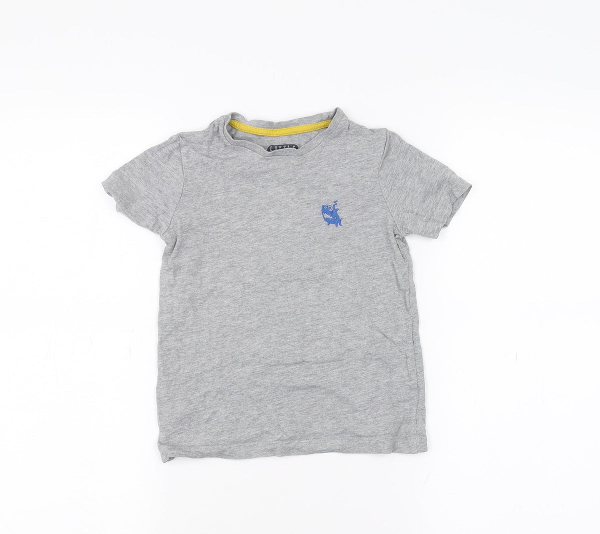Additional front view of Tu girls’ grey basic t-shirt, size 3-4, years