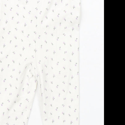 TU Girls White Polka Dot   Pyjama Pants Size 6-9 Months
