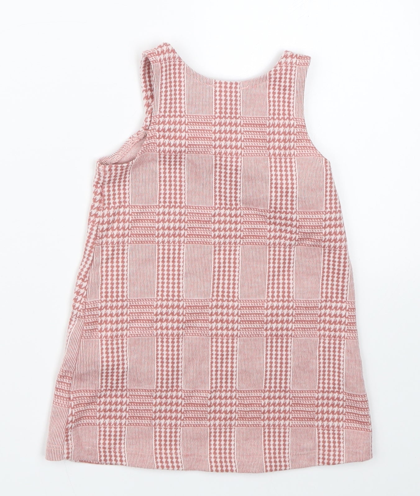 Primark Girls Pink Houndstooth  A-Line  Size 9-12 Months