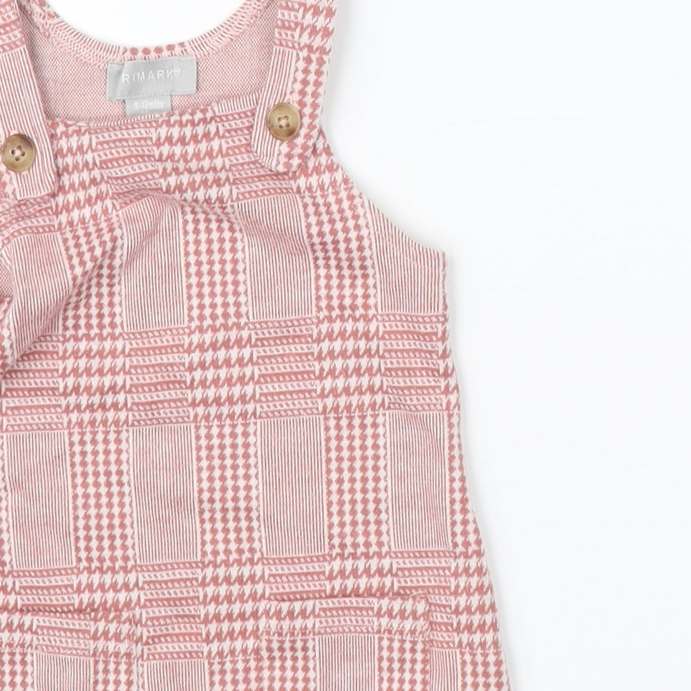 Primark Girls Pink Houndstooth  A-Line  Size 9-12 Months