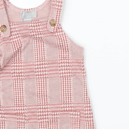Primark Girls Pink Houndstooth  A-Line  Size 9-12 Months
