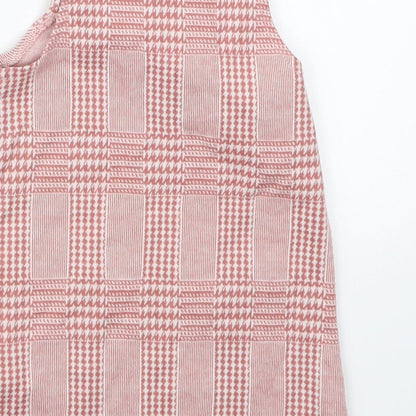 Primark Girls Pink Houndstooth  A-Line  Size 9-12 Months