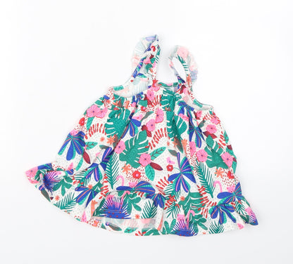 F&F Girls Multicoloured Floral  Shift  Size 3-6 Months
