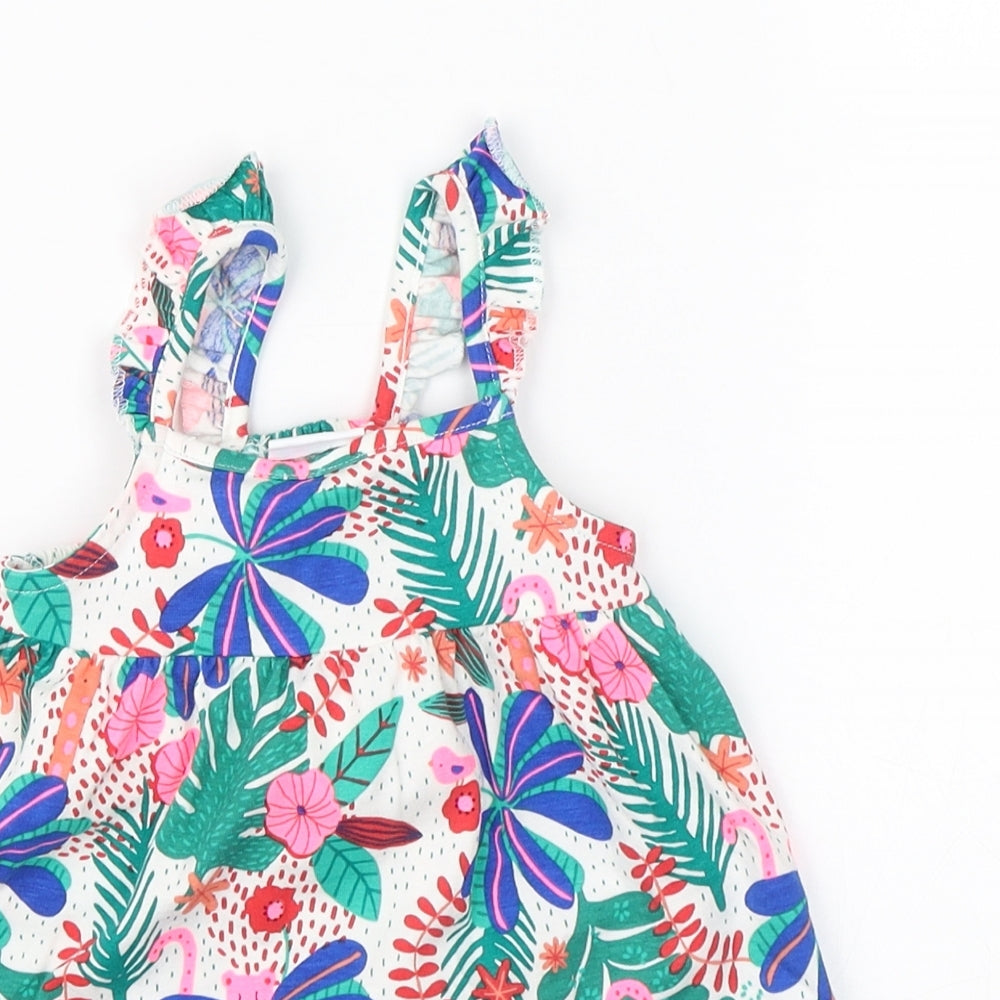 F&F Girls Multicoloured Floral  Shift  Size 3-6 Months