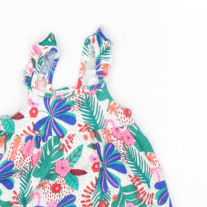 F&F Girls Multicoloured Floral  Shift  Size 3-6 Months