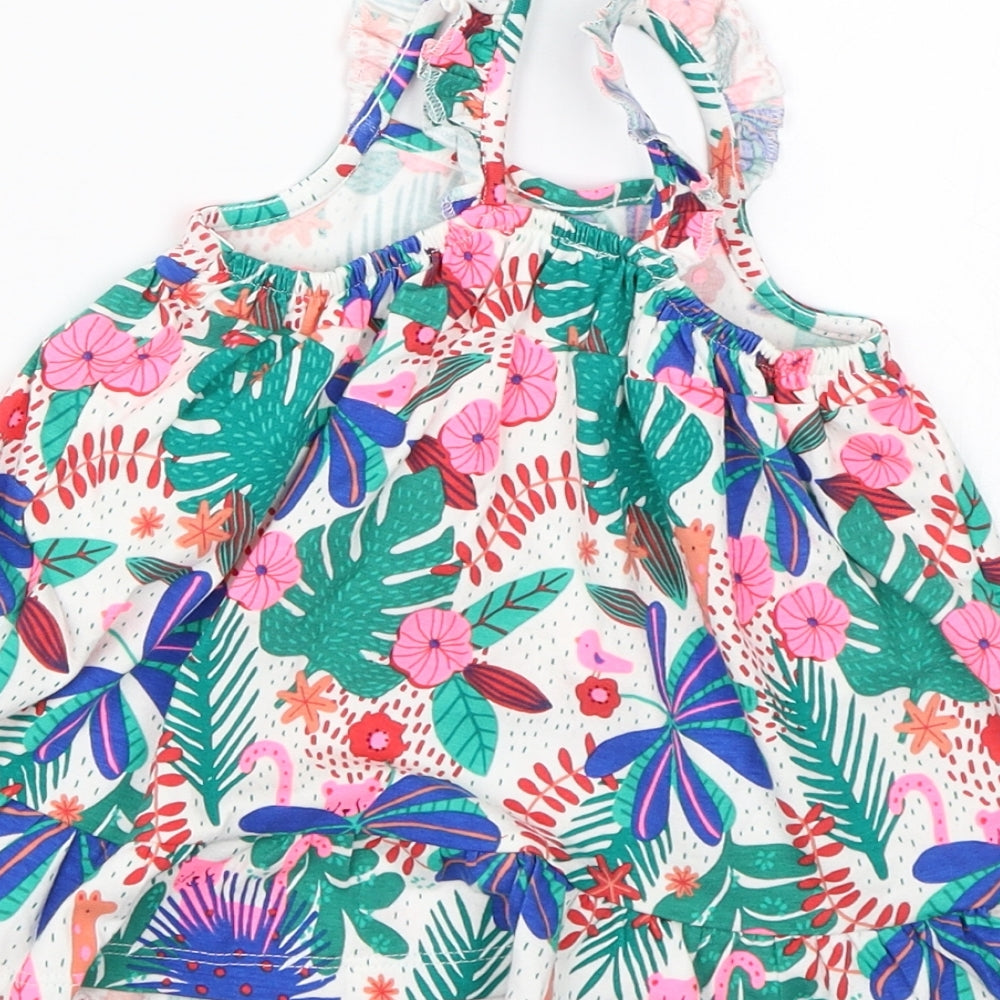 F&F Girls Multicoloured Floral  Shift  Size 3-6 Months