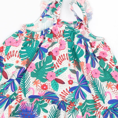 F&F Girls Multicoloured Floral  Shift  Size 3-6 Months