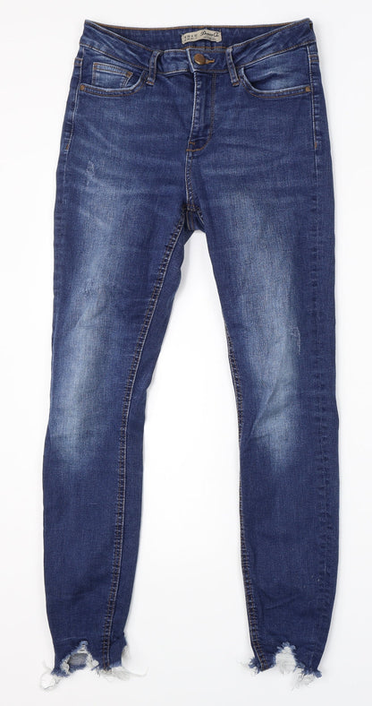 Denim Co. Womens Blue   Straight Jeans Size 10 L26 in