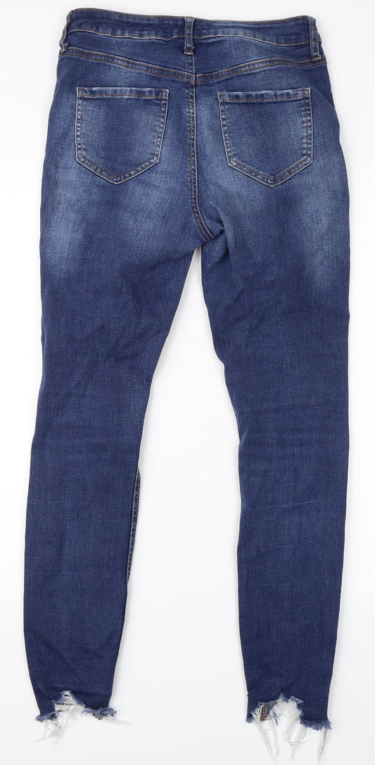 Denim Co. Womens Blue   Straight Jeans Size 10 L26 in