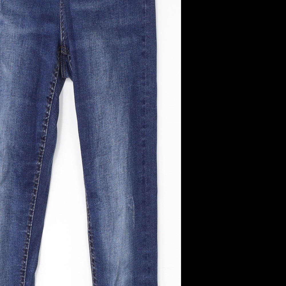 Denim Co. Womens Blue   Straight Jeans Size 10 L26 in