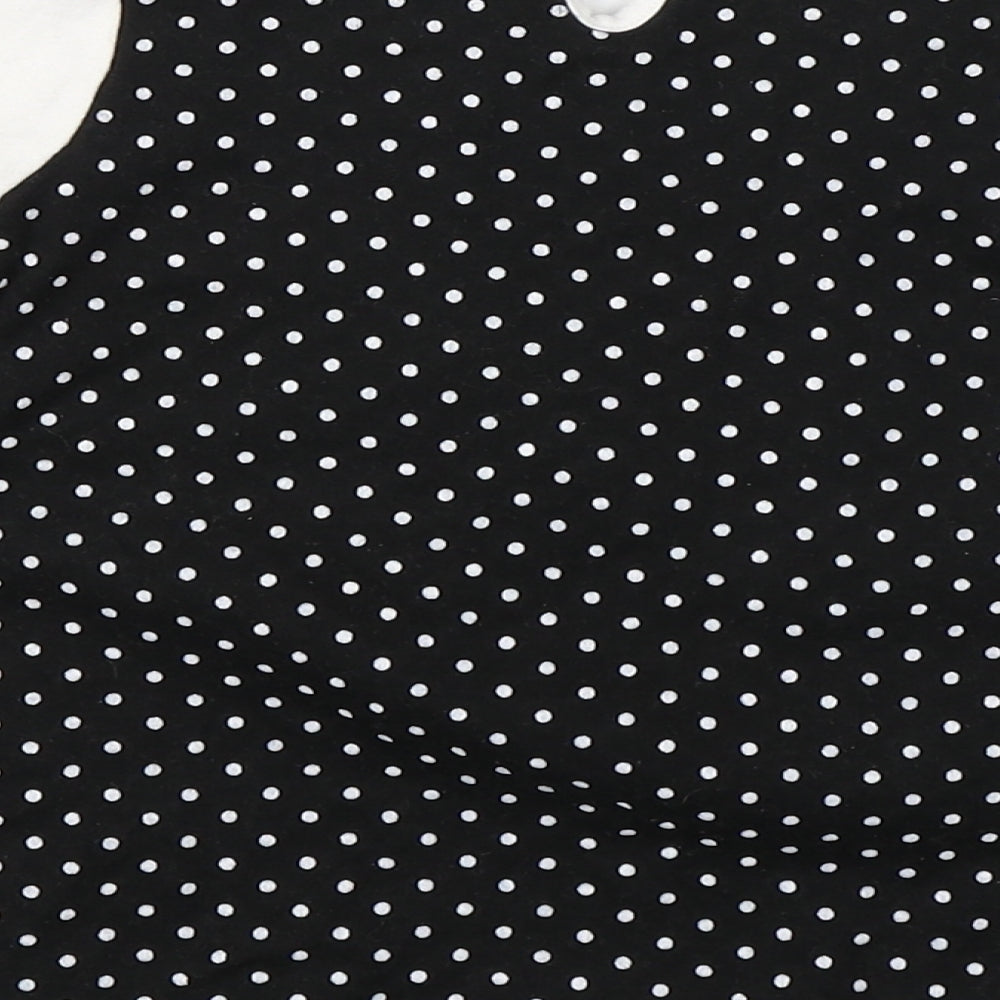 George Girls Black Polka Dot  A-Line  Size 9-12 Months